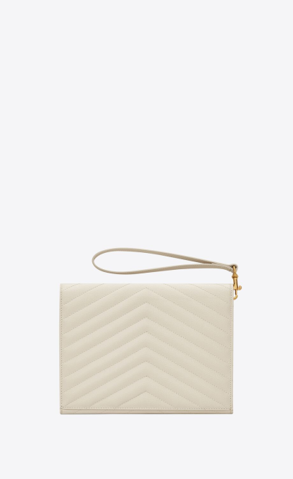 CASSANDRE MATELASSÉ FLAP POUCH IN QUILTED GRAIN DE POUDRE EMBOSSED LEATHER
